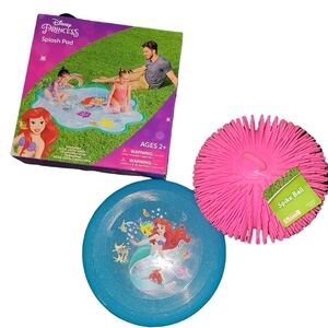 ☀️Disney Little Mermaid 64 in. x 57 in. Splash Pad Bundle💦
